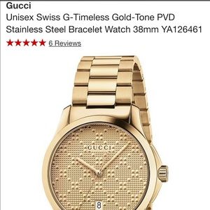 Gold Gucci Watch